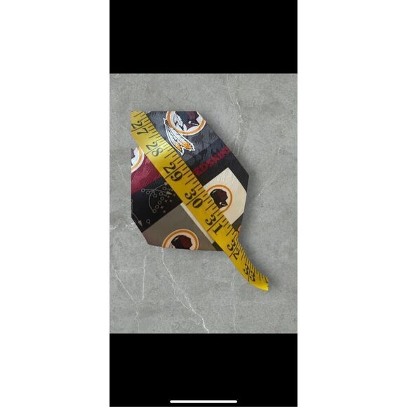 Ralph Marlin & Co. Mens Multicolor Washington Red Skin Block & Play Neck Tie - Picture 15 of 16